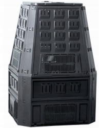Compostor de gradina 850 L negru Evoblack 