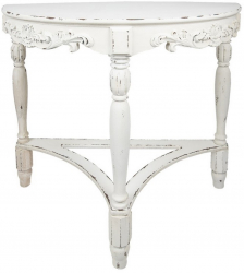 Consola lemn alb antichizat 106x48x87 cm 