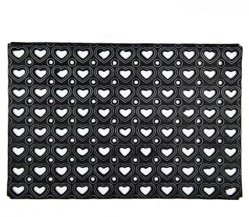 Covoras intrare casa cauciuc negru 60x40x1 