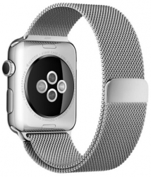 Curea iUni compatibila cu Apple Watch 1/2/3/4/5/6/7 40mm Milanese Loop Otel Inoxidabil Silver 