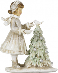 Figurina Fetita polirasina 10x5x12 cm 
