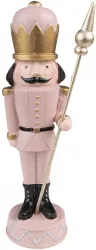 Figurina Spargatorul de Nuci polirasina roz 7x7x23 cm 