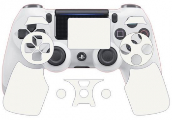 Folie Skin Compatibila cu Controller Sony Playstation 4 Marmalis Sticker Skin Color White Matt 