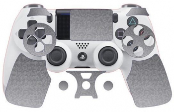 Folie Skin Compatibila cu Controller Sony Playstation 4 Marmalis Sticker Skin HoneyComb Silver 