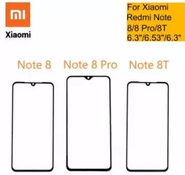 Geam sticla cu OCA Xiaomi Redmi Note 8T Negru Service Pack 
