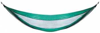 Hamac cu accesorii model Survival verde inchis ultrausor max 150 kg 260x140 cm 