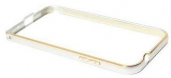 Husa Bumper Aluminiu Compatibila cu Samsung Galaxy Core Prime G360 Argintiu 