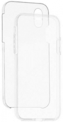 Husa Compatibila cu Apple iPhone X - iberry Silicon 360 UltraSlim Clear 