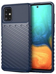 Husa Compatibila cu Samsung Galaxy A51 - iberry Thunder TPU Flexibil Albastru 