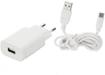 Incarcator Universal Quick Charger 3.0 2.4A Cablu Type-C - Forcell Charger Alb 