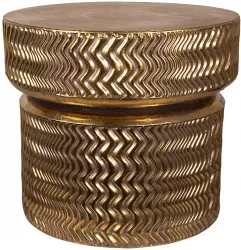 Masuta metal auriu 58x52 cm 