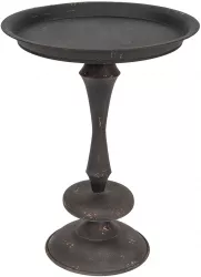 Masuta metal negru antichizat 49x76 cm 