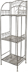 Raft 3 polite fier gri 34x29x112 cm 