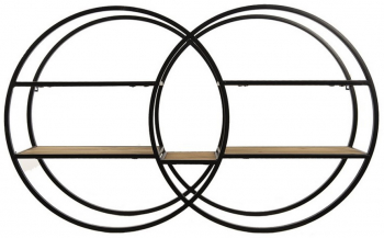 Raft suspendabil fier lemn maro 84x17x51 cm 
