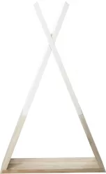 Raft suspendabil lemn alb natur Joli 33x10x56 cm 
