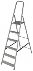 Scara otel 5 trepte   platforma max 125 kg 1.97 m Drabest 