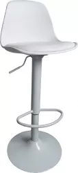 Scaun bar alb Dobby 38x38.5x103.5 cm 