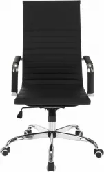 Scaun de birou tapiterie piele ecologica neagra Azure 54.5x63x114 cm 