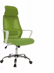Scaun de birou verde alb Taxis 64x63x126 cm 