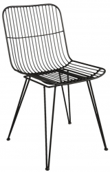 Scaun din fier negru 42x55x83 cm 