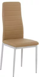 Scaun piele ecologica caramel metal gri Coleta 41x49x96 cm 