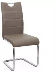 Scaun piele ecologica maro Abira 43x44x96 cm 