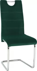 Scaun tapiterie catifea verde smarald Abira 43x44x96 cm 