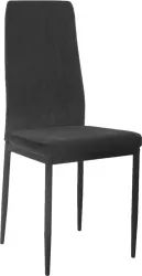 Scaun tapiterie textil gri negru Enra 41x46x98 cm 