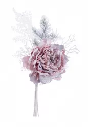 Set 10 flori artificiale Peonia roz 22 x 11 x 52 cm 