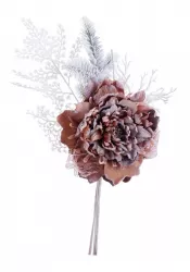 Set 10 flori artificiale Peonia roz pudrat 22 x 11 x 52 cm 