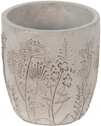 Set 2 ghivece ceramica gri 13x14 cm 