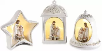 Set 3 decoratiuni Nasterea Domnului 7x6x11.5 cm 