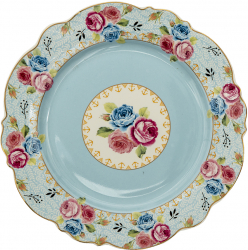 Set 4 farfurii ceramica Roses 20x2 cm 