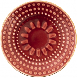 Set 8 farfurii ceramica rosie 13x2 cm 