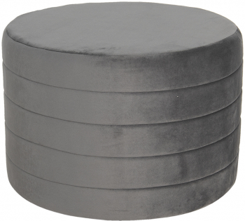 Taburet catifea gri 60x40 cm 
