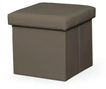 Taburet pliabil piele ecologica maro Tela 40 x 40 x 37 cm 