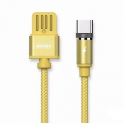 Cablu Magnetic Led Universal Type-C-Remax Gravity RC-095A Galben 1.00000000 m 