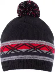 Caciula baieti din tricot captusita 8-12 ani CCB-720-26 Negru 