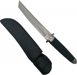 Cutit de vanatoare Miles of Vengeance otel inoxidabil argintiu 32.5 cm toc inclus 