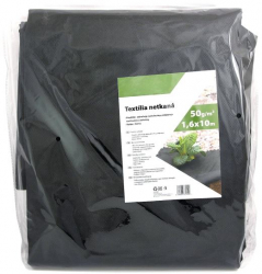 Folie antiburuieni Strend Pro Garden B1304 densitate 50 g/m2 dimensiune 1.6x10 m neagra netesuta 