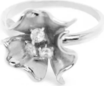 Inel Abstract Flower IF-30 17.6 mm argintiu