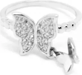 Inel Butterflies IF-30 17.6 mm argintiu