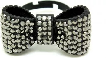 Inel Crystal Bow IF-50 17.2 mm negru 
