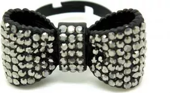 Inel Crystal Bow IF-50 17.6 mm negru 