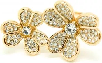 Inel Two Flowers IF-30 18 mm auriu 