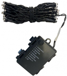 Instalatie luminoasa Strend Pro MagicHome Multicolor 48 led 3.5m 3xAA 8 functii Timer exterior IP44 