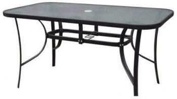 Masa de gradina Strend Pro LQ Gregory 140x90x72 cm blat sticla 5 mm 