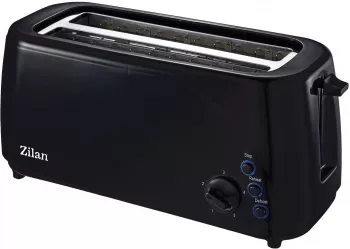 Prajitor paine dublu Zilan ZLN-2713 Negru 1400W 5 grade rumenire si functii multiple 