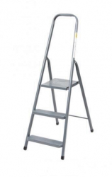 Scara aluminiu pliabila 3 trepte platforma 125 kg Strend Pro D3