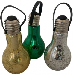 Set 19 becuri decorative pentru gradina Strend Pro Stella. 5 led 1xAA dimensiune 9x18cm 
